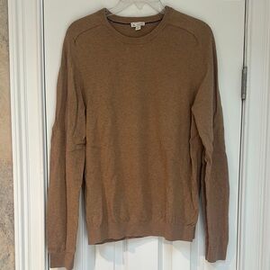 GAP Tan Crewneck Sweater Smooth Knit Essential